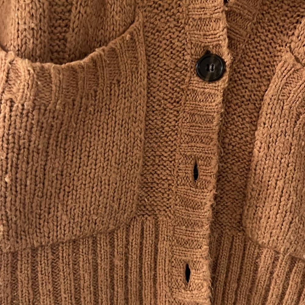 J Crew - Camel - Oversized Button Up. Size S. - image 2